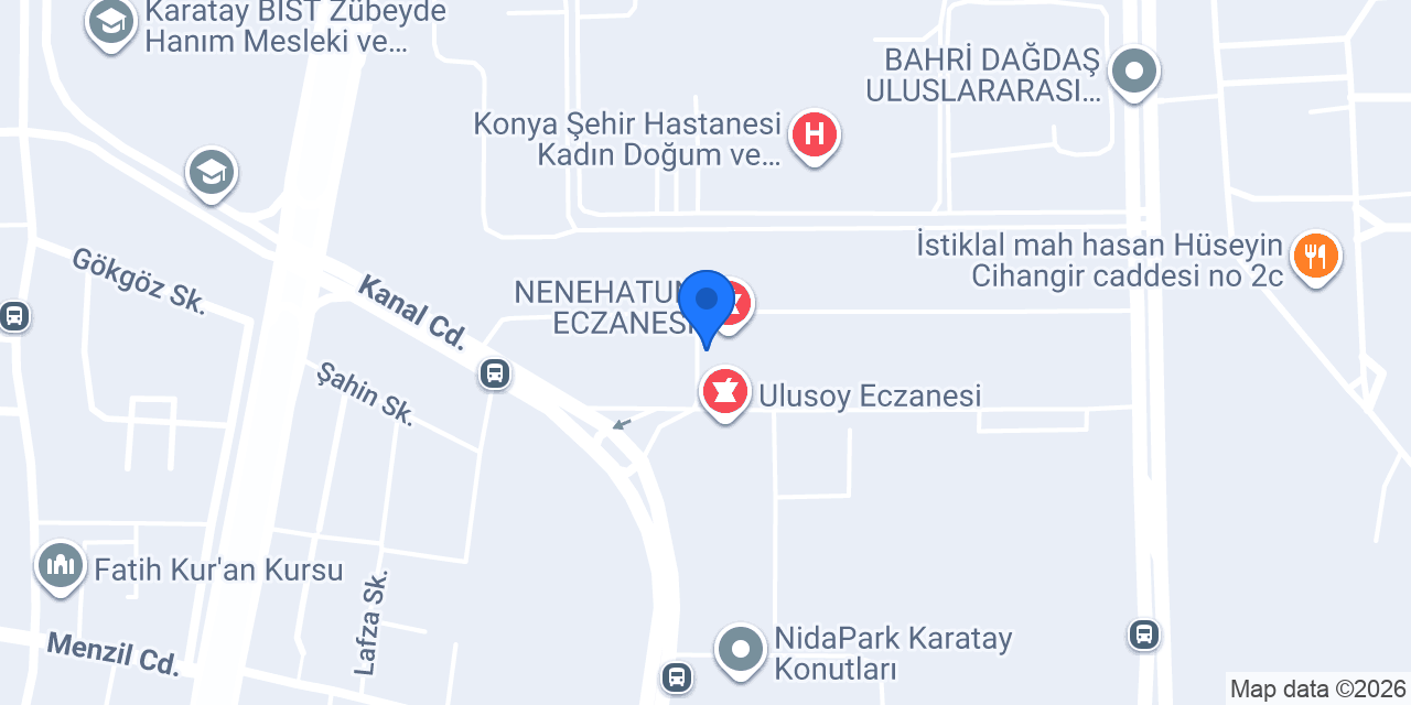 Merve Ünal Eczanesi konumu