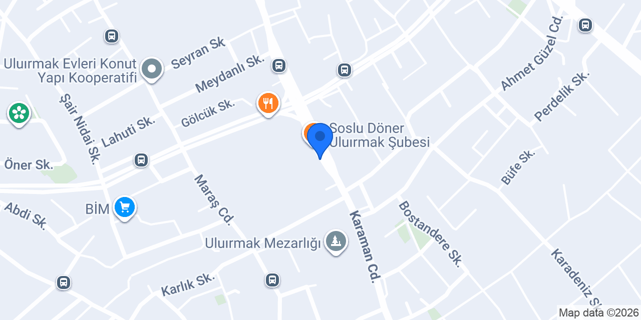 ÖMER CHEF PROFİTEROL ULUIRMAK ŞUBE konumu
