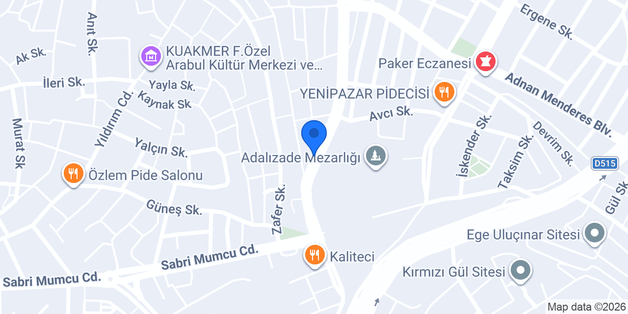 Orçun çiçekcilik konumu