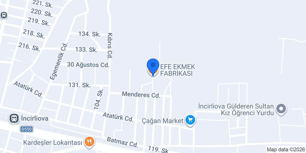 EFE EKMEK FABRİKASI konumu