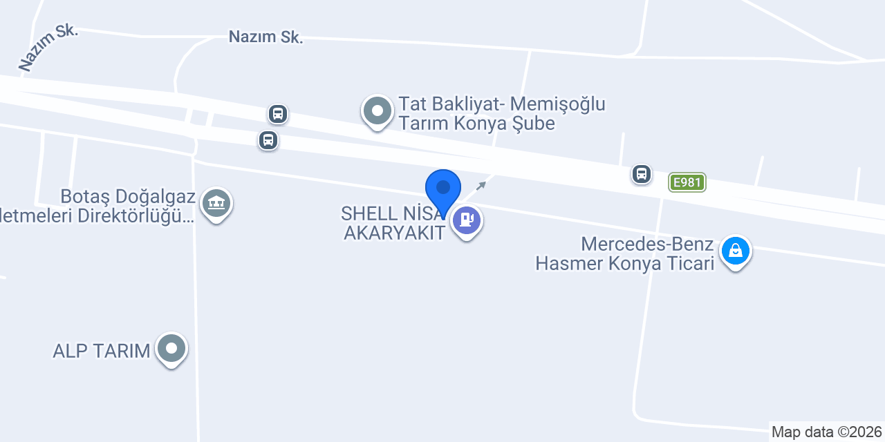 Shell konumu