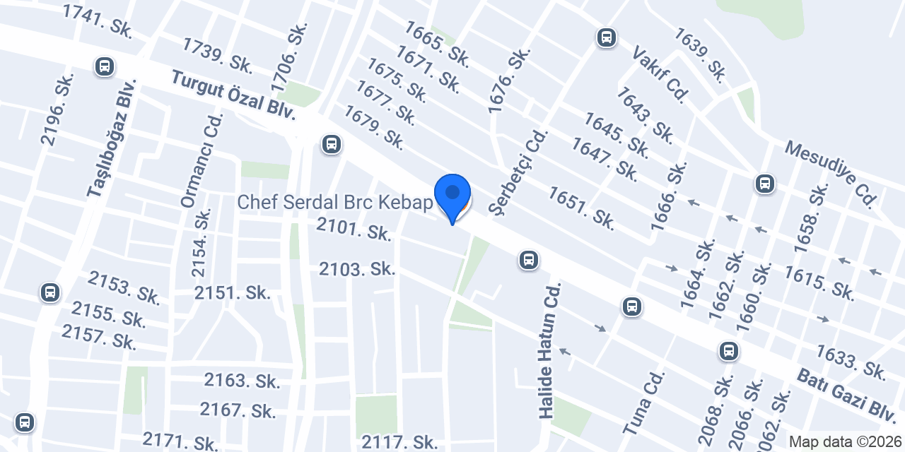 Chef Serdal Brc Kebap konumu