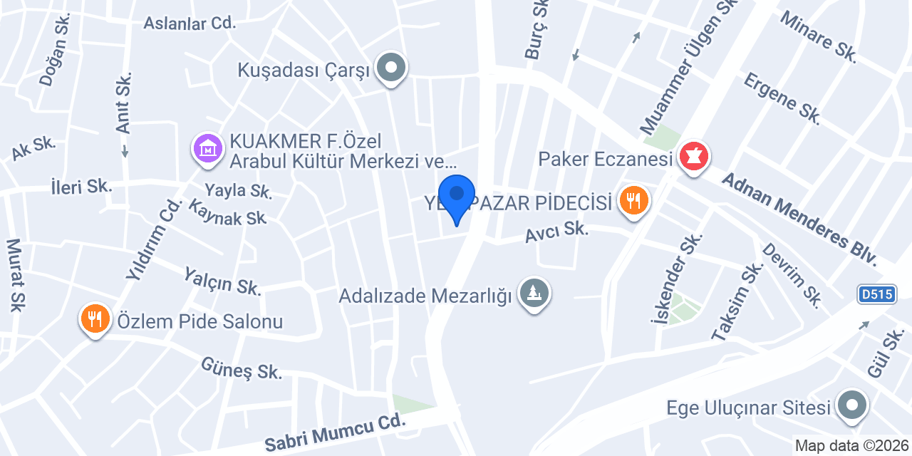 Kuşadası Elit Masaj Salonu konumu