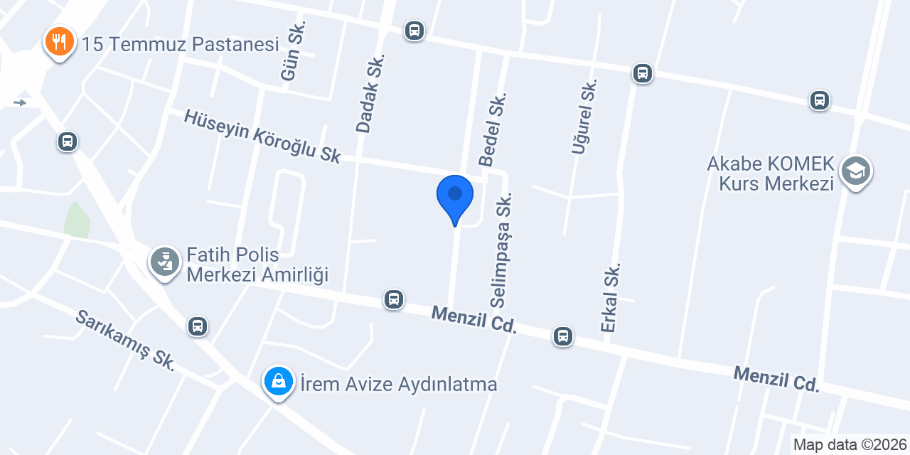 Baştuğ mekanik tesisat konumu