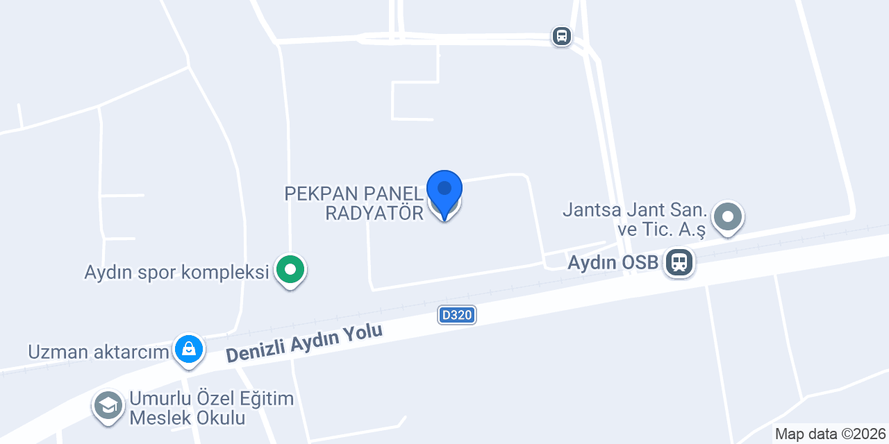 PEKPAN PANEL RADYATÖR konumu