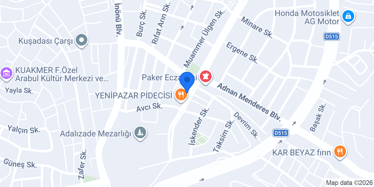 Café Sanat Kuşadası konumu