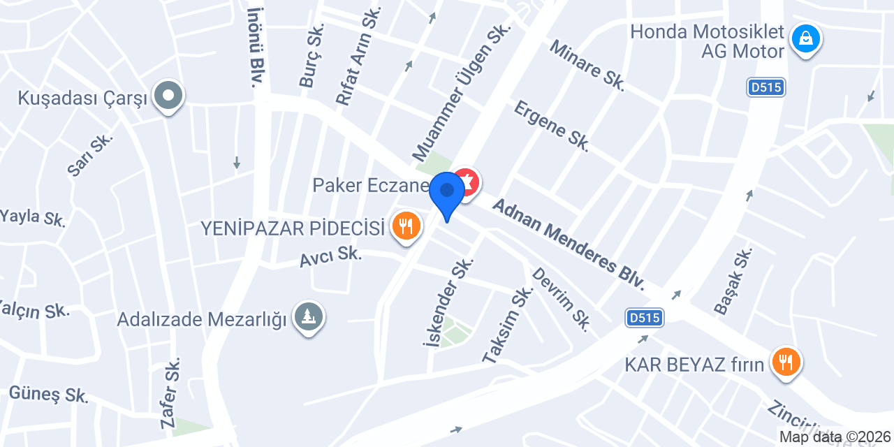 Diş Hekimi Anıl Civelek konumu