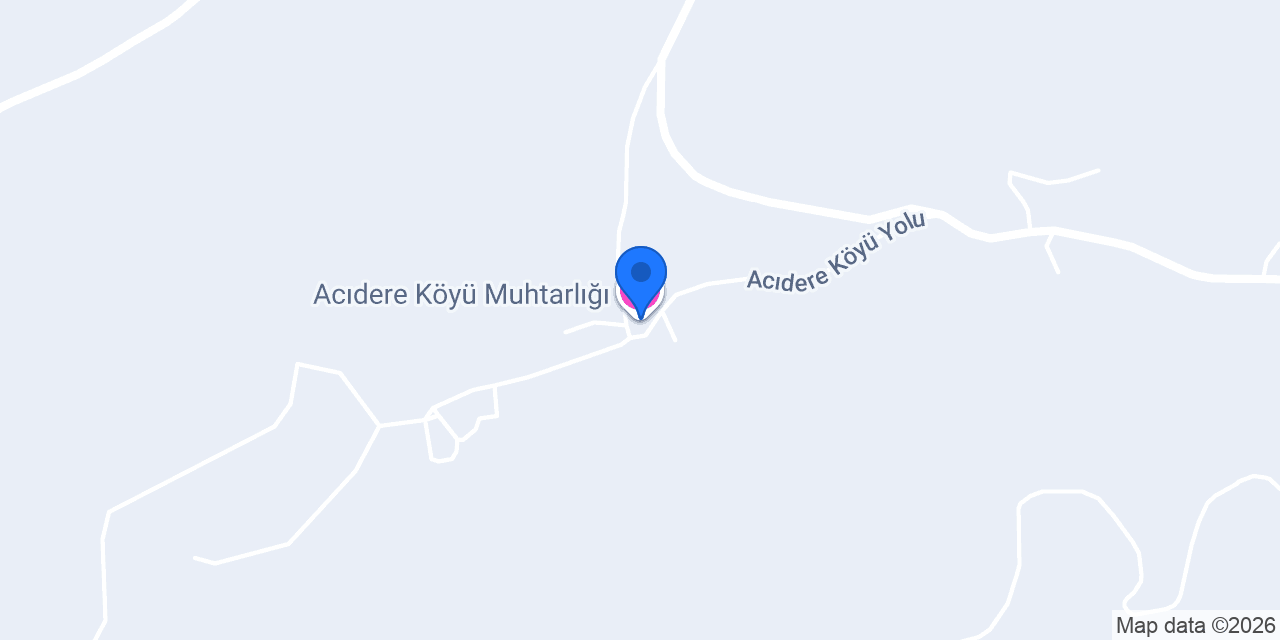 Acıdere Köyü Muhtarlığı konumu