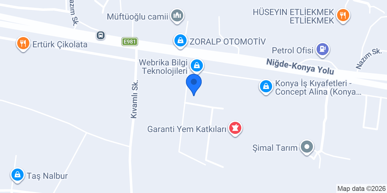 BOTAR Üretim konumu