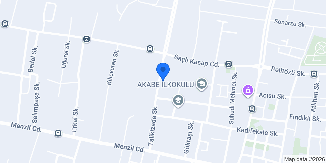 Akabe KOMEK Kurs Merkezi konumu