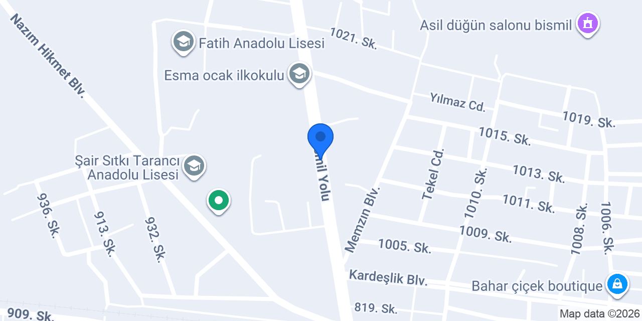 Bismil Anadolu Lisesi konumu