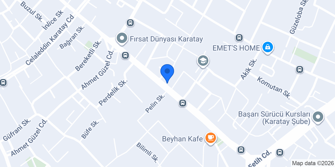 Akdeniz Erkek Kuaförü konumu