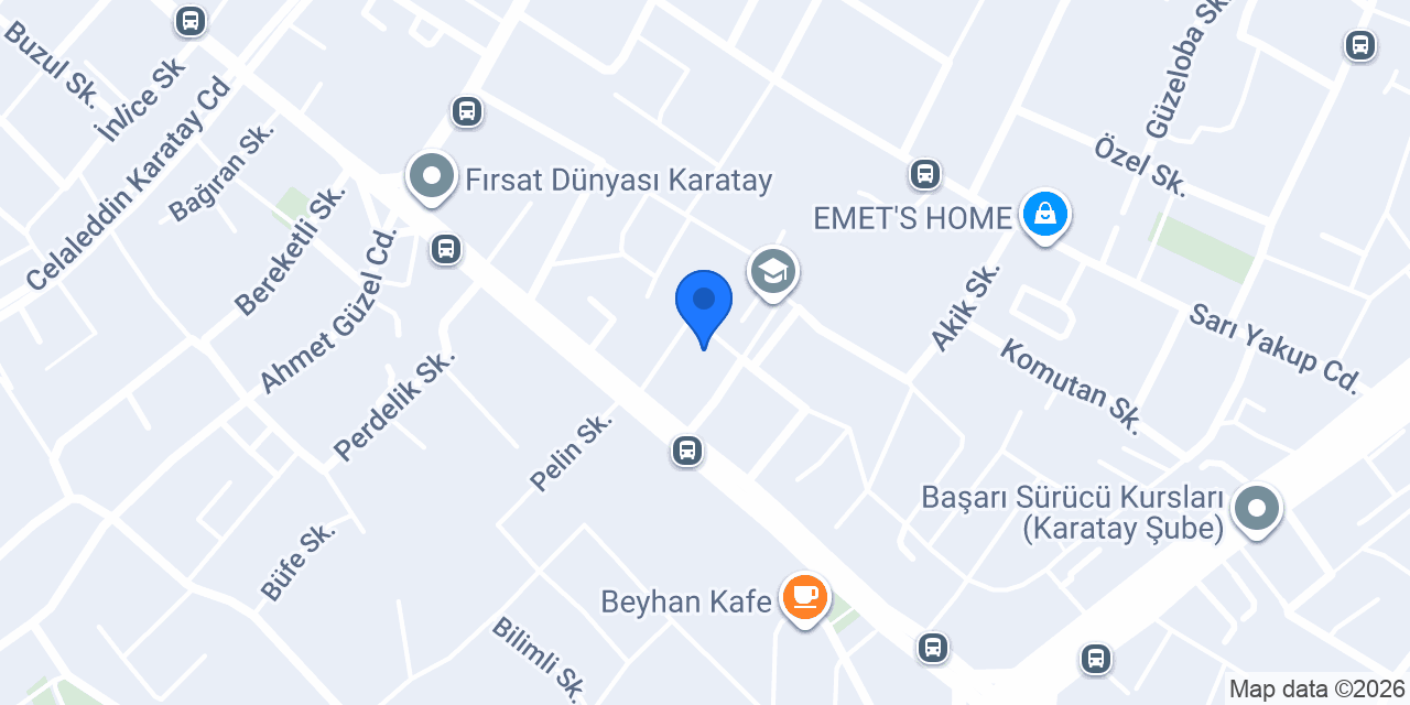 KARATAY BELEDİYESİ HAMZAOĞLU ANAOKULU konumu
