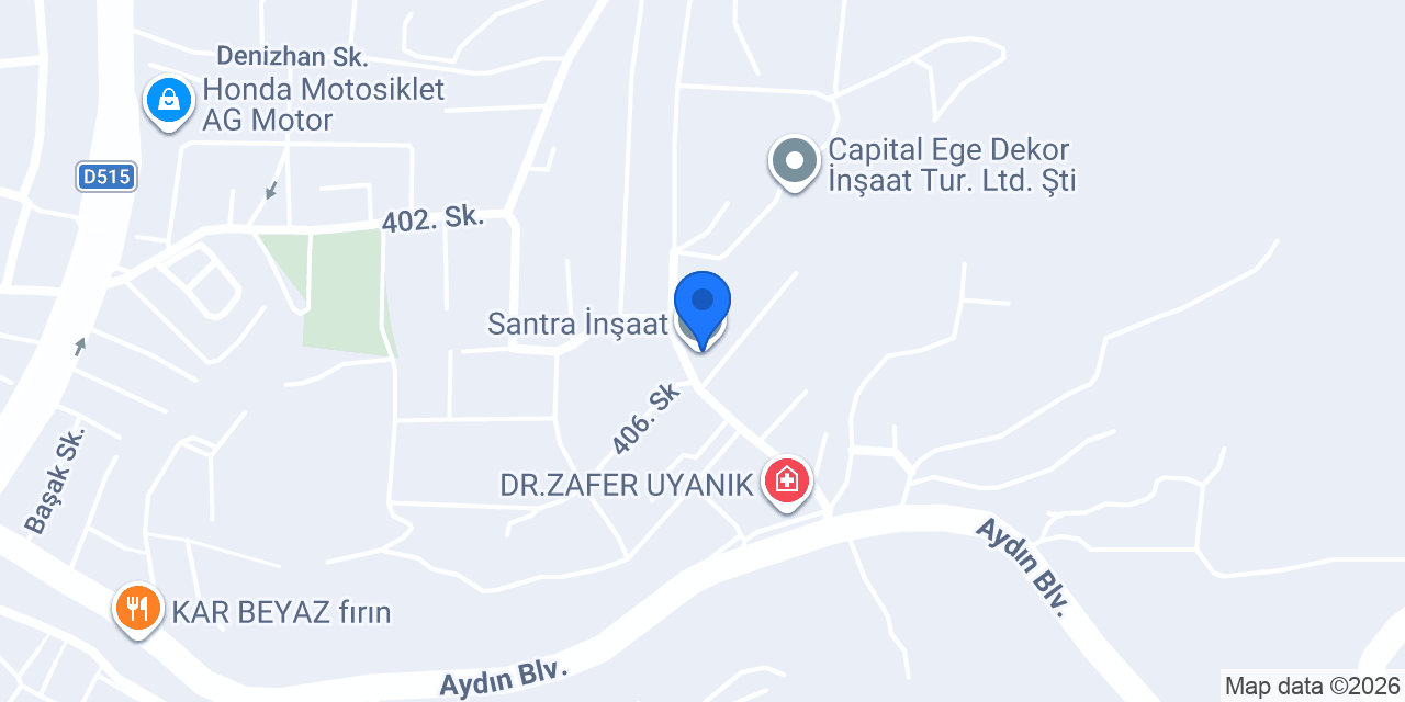 Santra İnşaat konumu