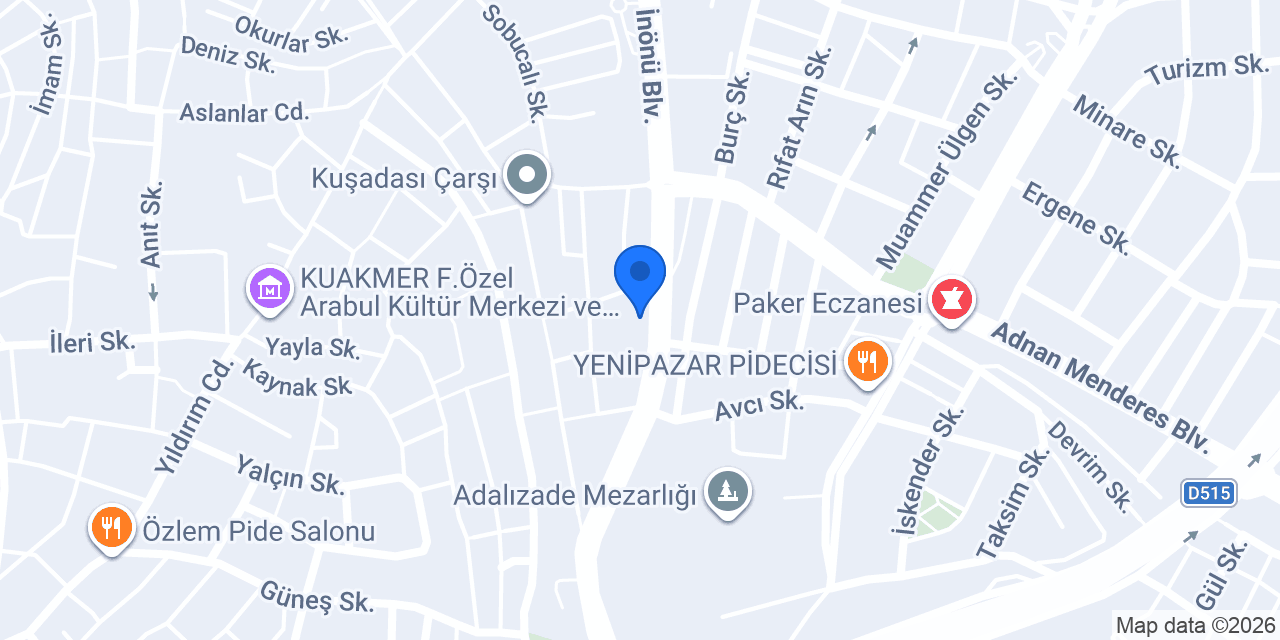 Çağdaş Hotel konumu