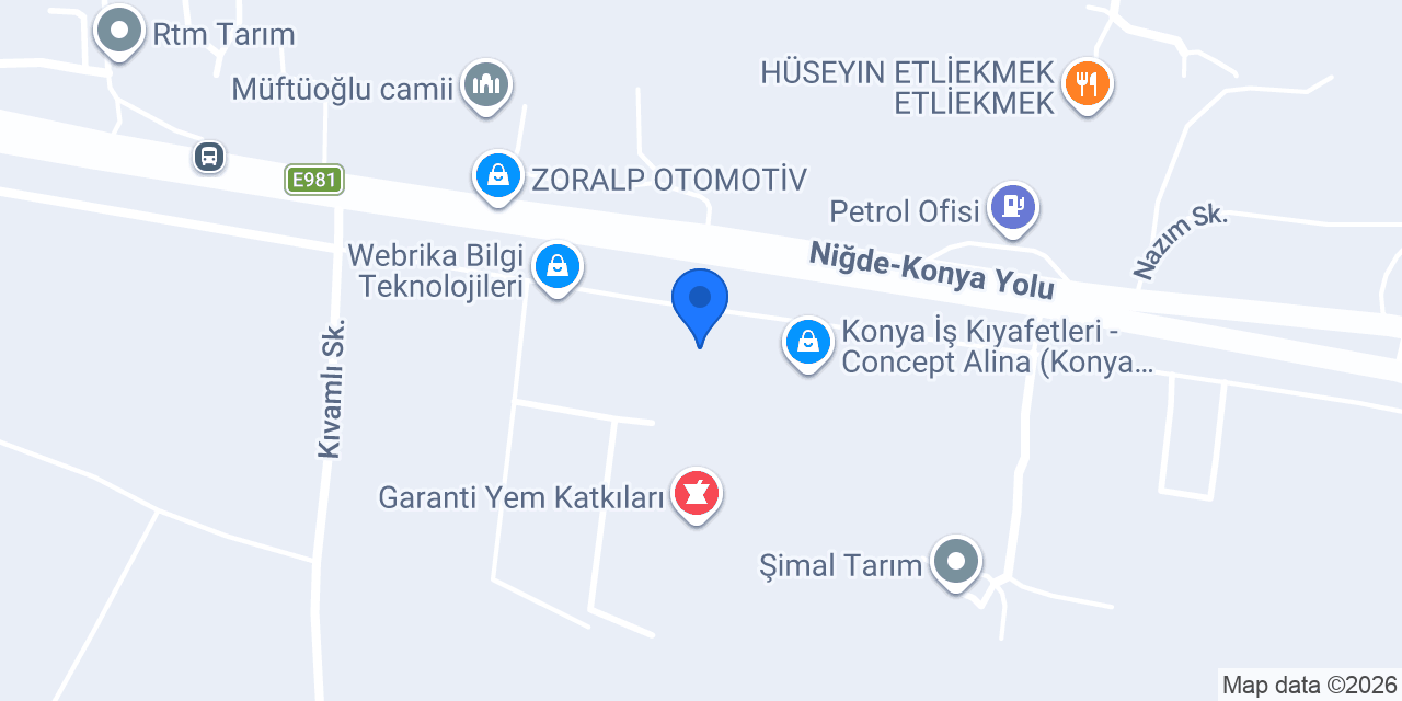Dagro Tarımsal Sulama Sistemleri konumu