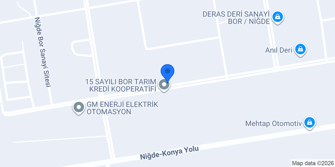 Bormadersan DERİCİLİK SAN.TİC.LTD.ŞTİ. konumu