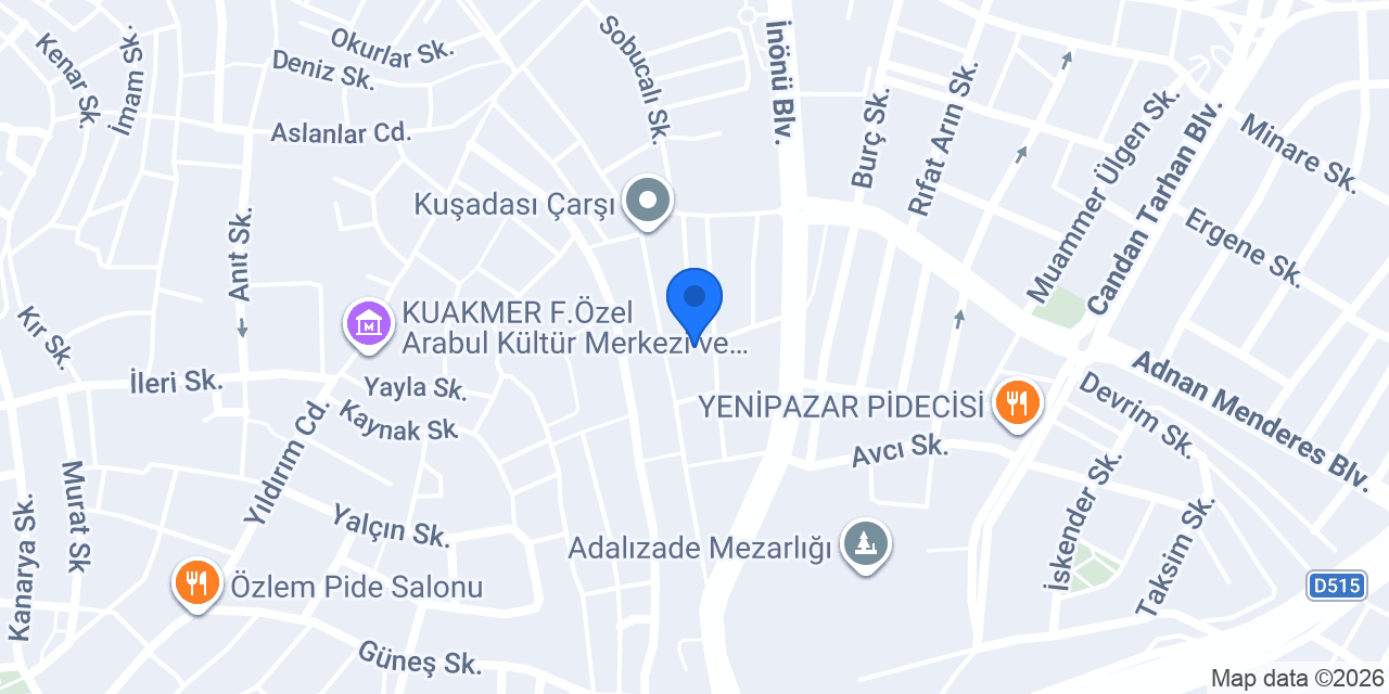 Kuşadası Gaziantep Baklavaları konumu