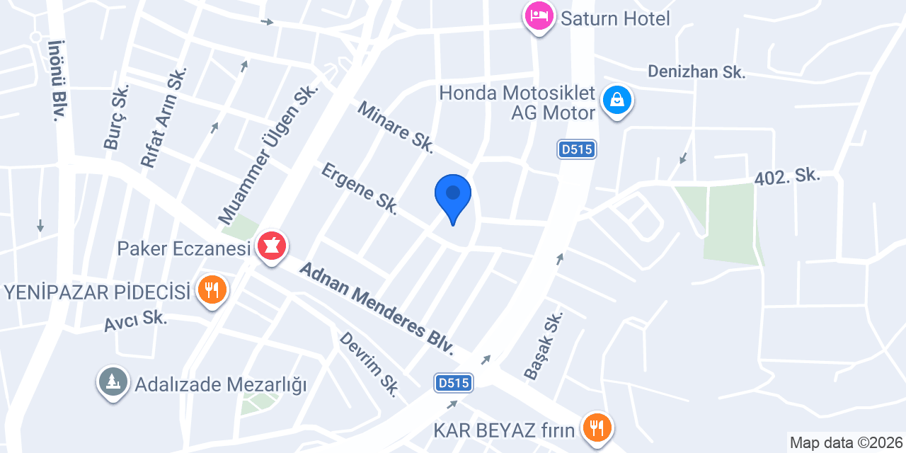 Fortin Pansiyon konumu