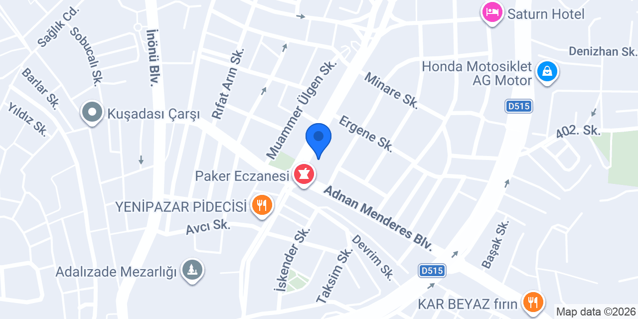 Dabaklar Hotel konumu