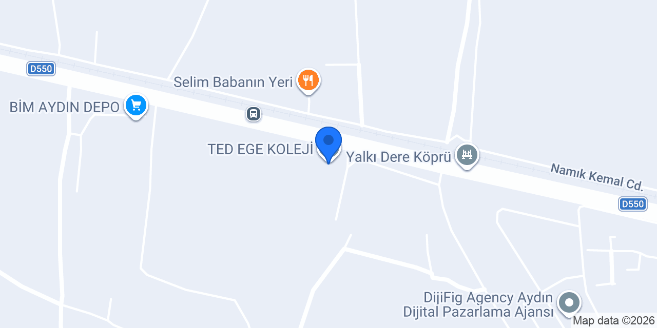 TED EGE KOLEJİ konumu