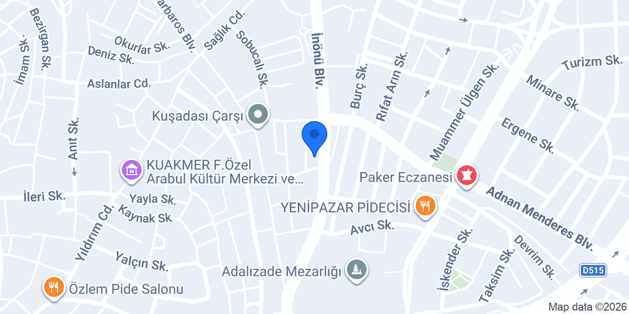 Kuşadası Botox Kusadasi konumu