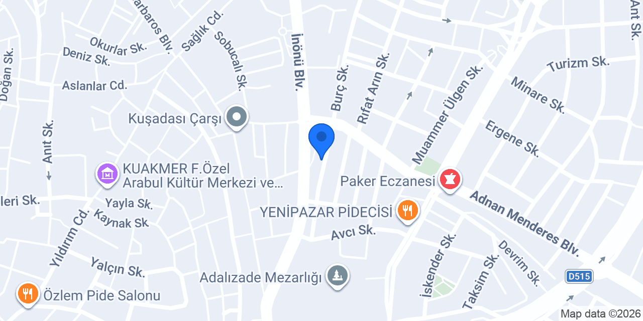 Çetiner Avukatlık Bürosu konumu