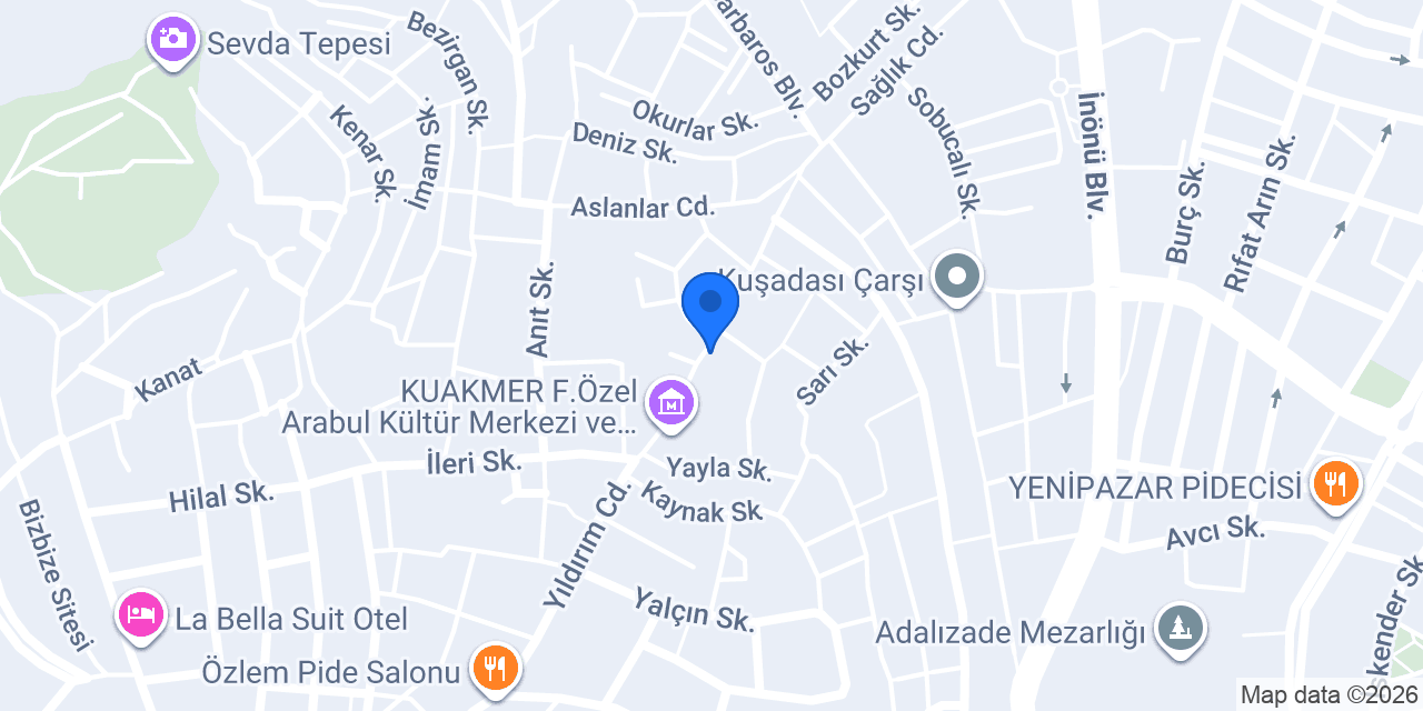 Villa Konak Hotel konumu
