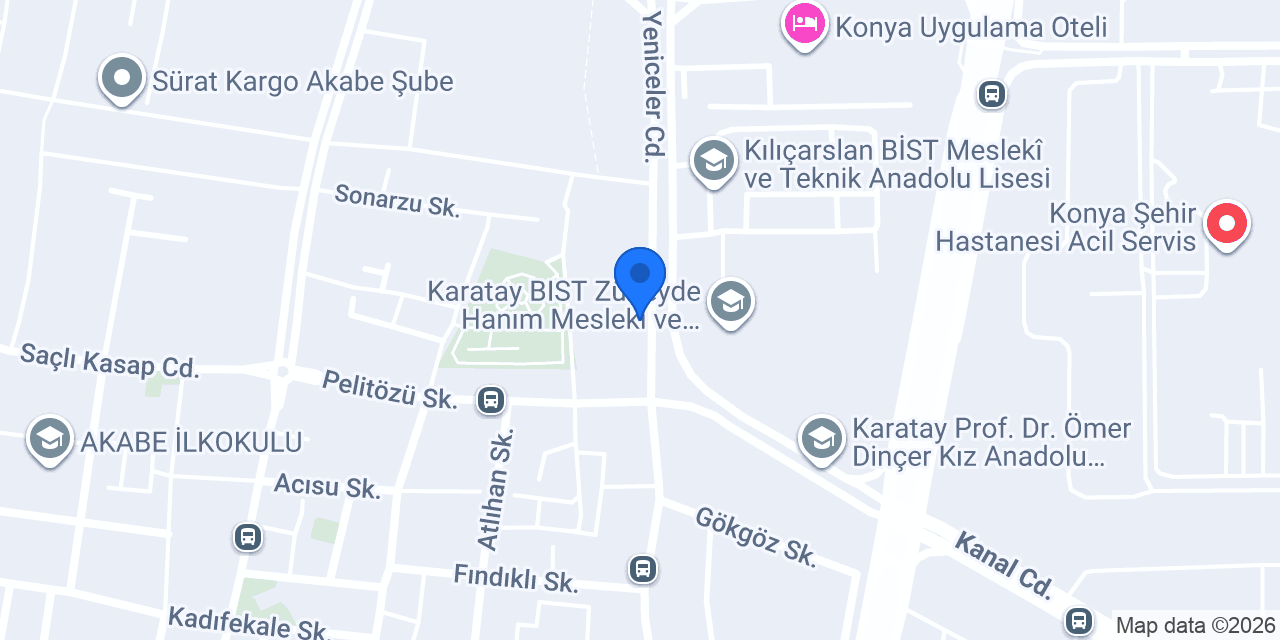 Çakın Hukuk Bürosu konumu