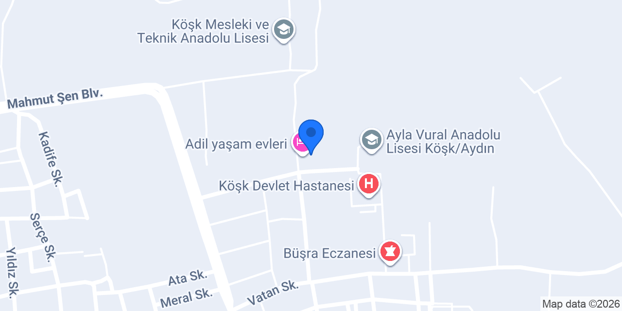 Adil yaşam evleri konumu