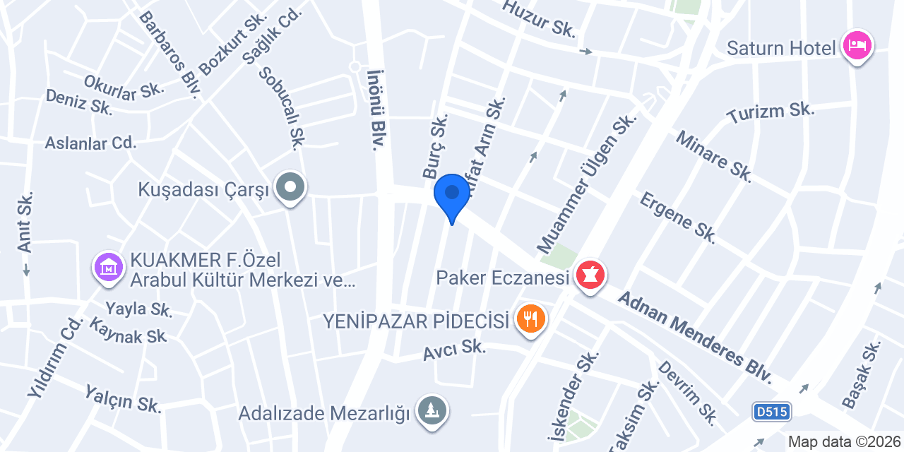 Efes Taksi konumu