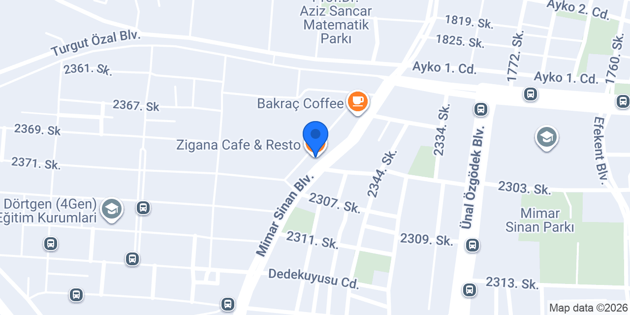 Zigana Cafe & Resto konumu