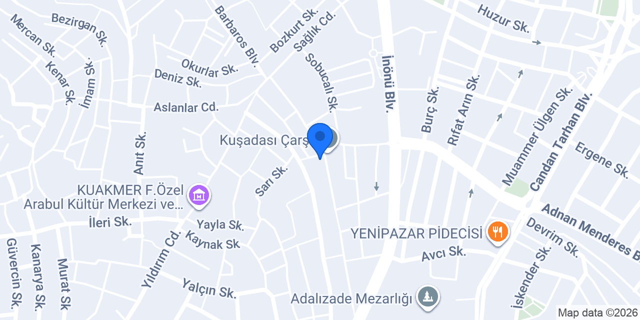 Otantik Hediyelik konumu