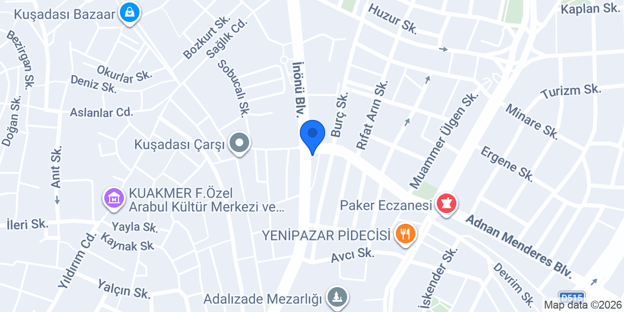 Özkay Yapı İnşaat konumu