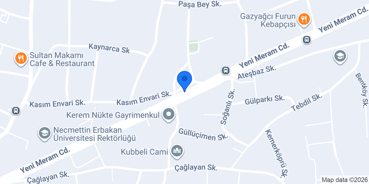 Meramlı halı yıkama konumu