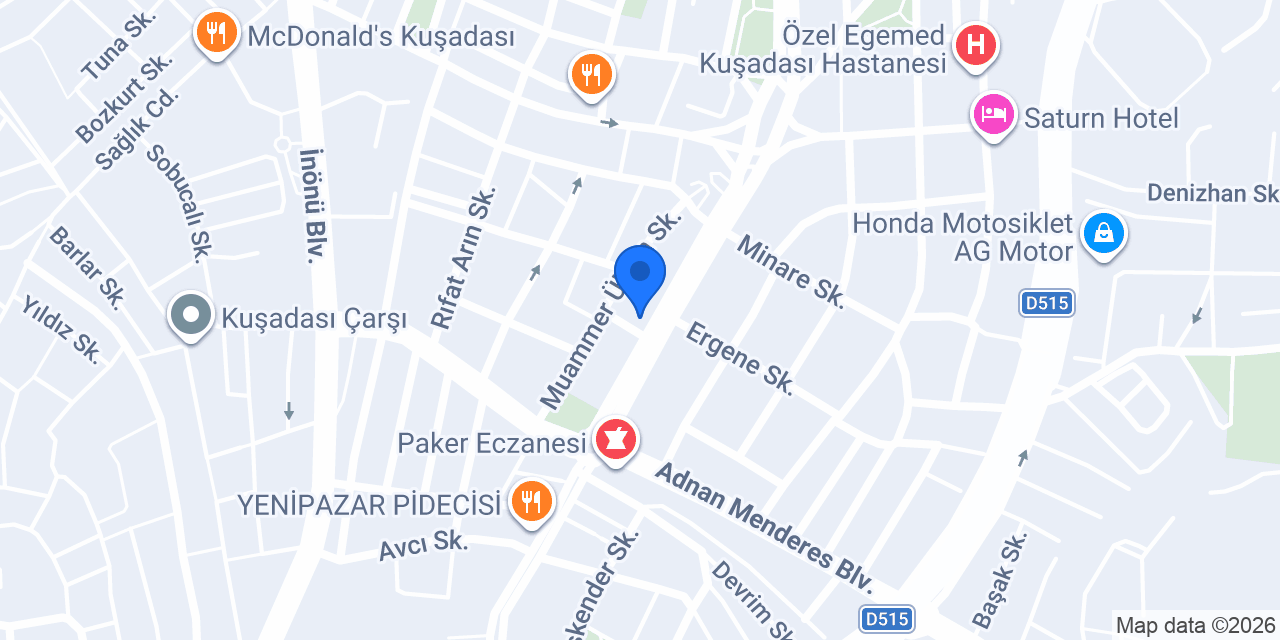 Alo 24 Kuşadası konumu
