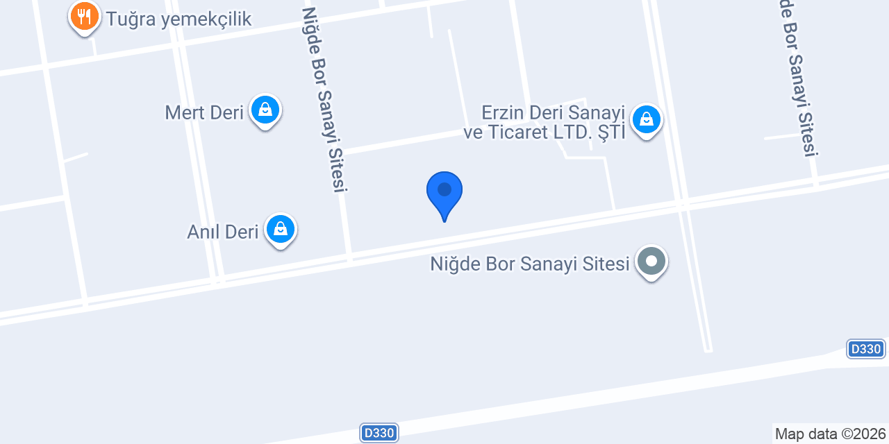 Mavi deri sanayi limited şirketi konumu