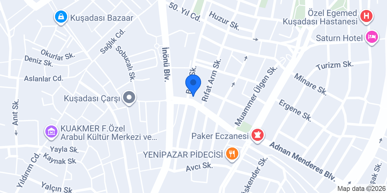 Akbank Kuşadası Şubesi konumu