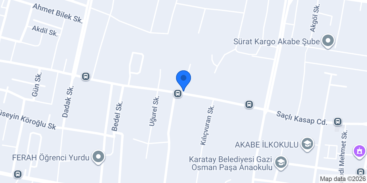 Av. Merve ERASLAN ÖZTÜRK Hukuk Bürosu konumu
