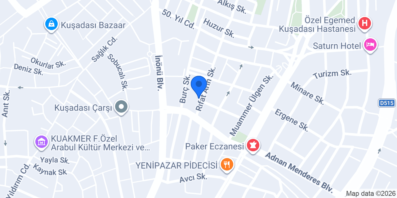 Lady spa ve masaj kuşadası konumu