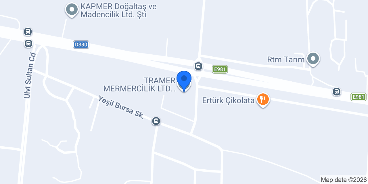 TRAMER MERMERCİLİK LTD.ŞTİ. konumu