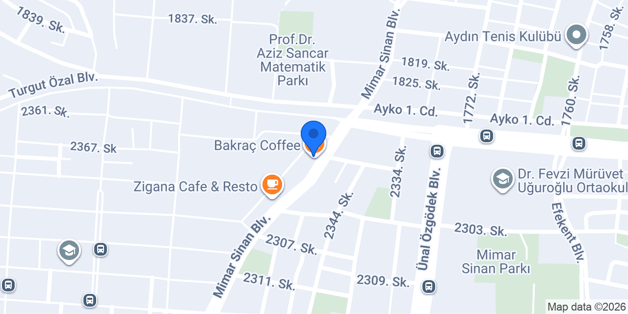 Bakraç Coffee konumu