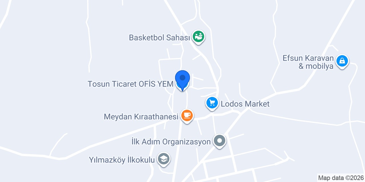 Tosun Ticaret OFİS YEM konumu