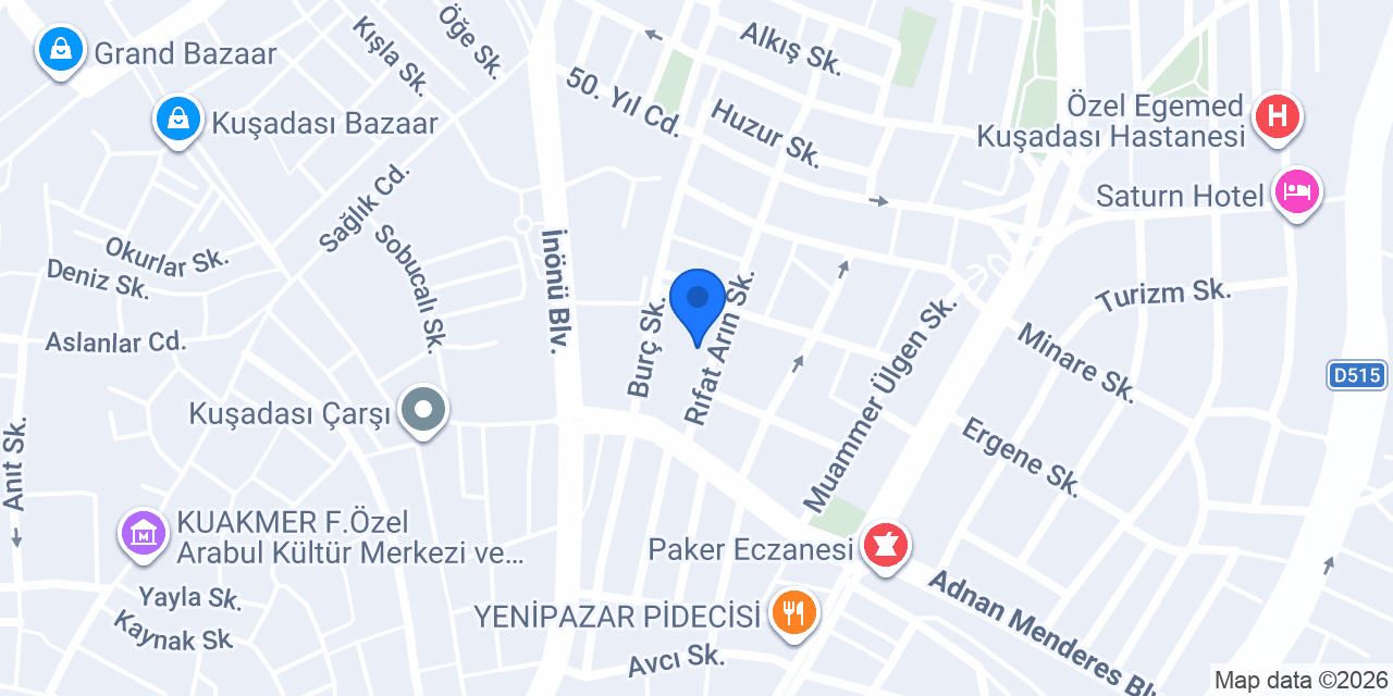 Kuşadası 4. Noterliği konumu