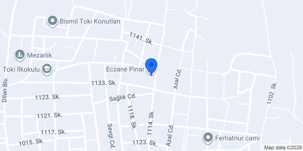 Eczane Pinar konumu