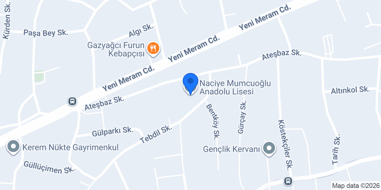 Naciye Mumcuoğlu Anadolu Lisesi konumu