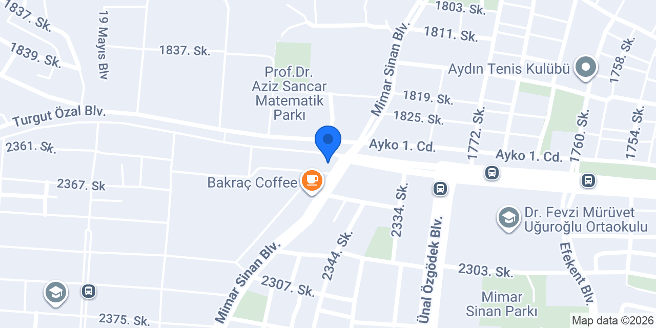 Aydın Bakraç Restoran konumu