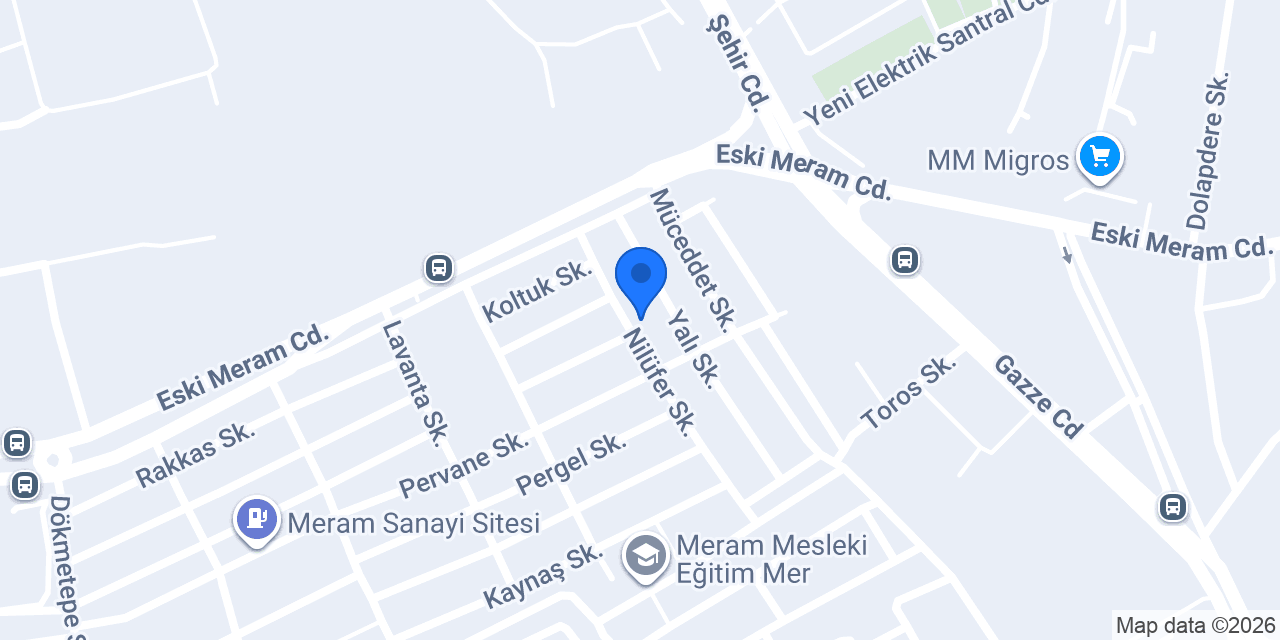 Recinox Endüstriyel Mutfak konumu