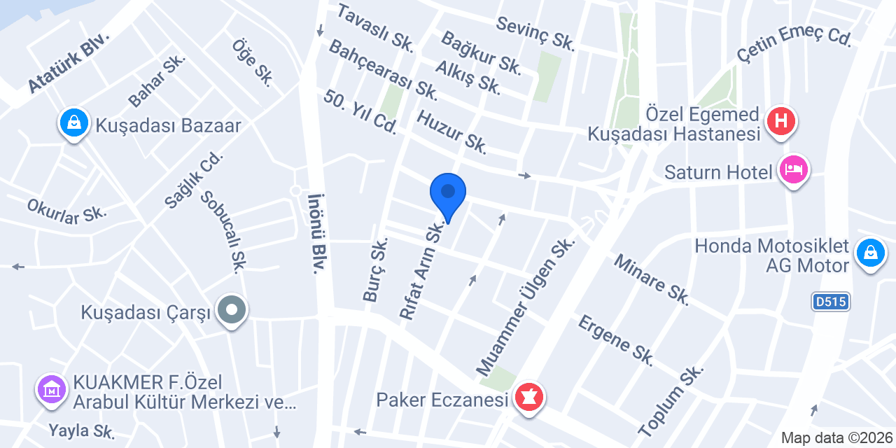 Buğra Rent A Car konumu