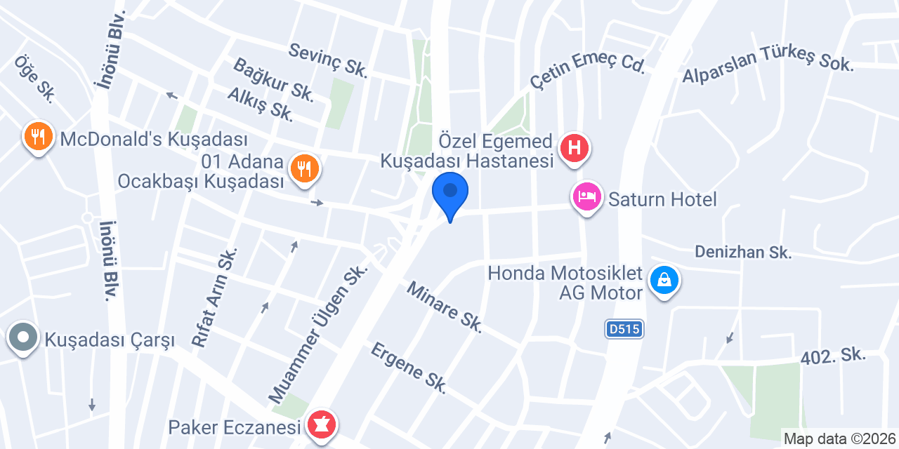 Kuşadası Berber ByOZMO konumu